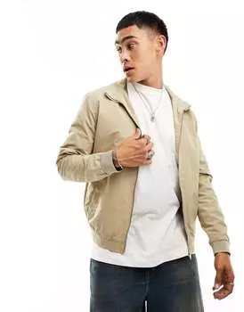 Бежевая куртка Harrington Jack & Jones Essentials