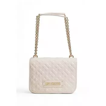 Бежевая полиэтиленовая сумка LOVE MOSCHINO