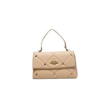 Бежевая полиэтиленовая сумка LOVE MOSCHINO