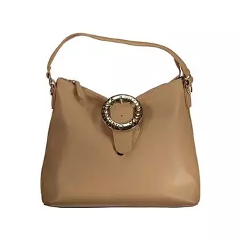 Бежевая полиэтиленовая сумка Valentino Bags
