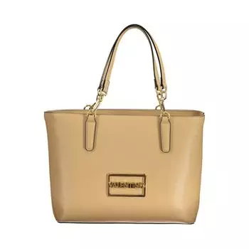 Бежевая полиэтиленовая сумка Valentino Bags