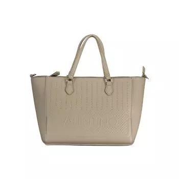 Бежевая полиэтиленовая сумка Valentino Bags