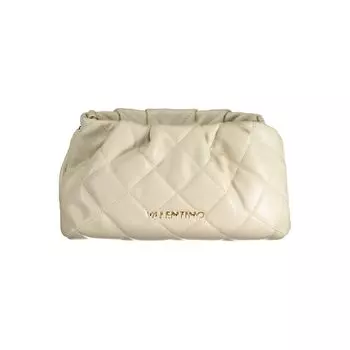 Бежевая полиэтиленовая сумка Valentino Bags, бежевый
