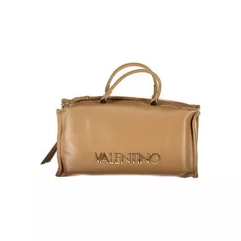 Бежевая полиэтиленовая сумка Valentino Bags, бежевый