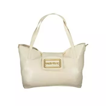 Бежевая полиэтиленовая женская сумка Valentino Bags