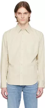 Бежевая рубашка со стрелками rag & bone