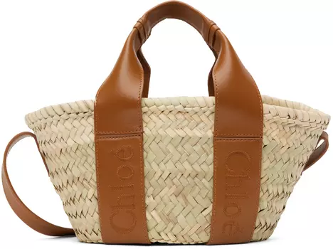 Бежевая сумка-тоут Small Sense Basket Chloe