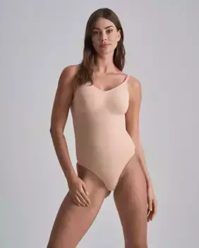 Бежевое боди Bye Bra, бежевый