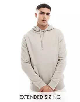 Бежевое худи ASOS DESIGN Essential