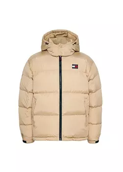 Бежевое мужское пальто Tommy Jeans