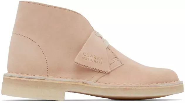Бежевые ботинки дезерты Clarks Originals