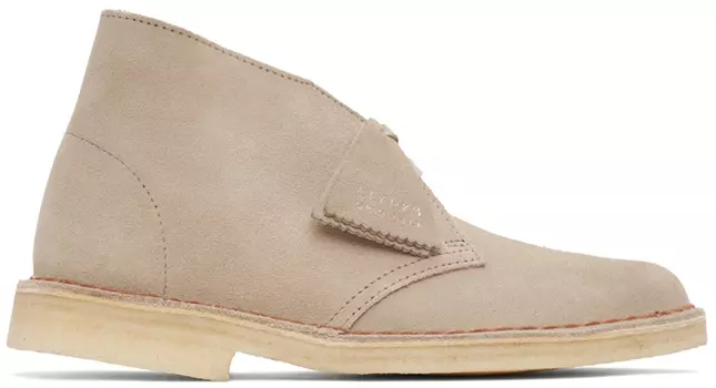 Бежевые ботинки дезерты Clarks Originals