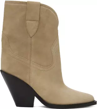 Бежевые ботинки Leyane Isabel Marant