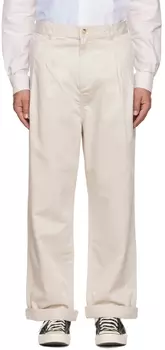 Бежевые брюки матроски Oly Maison Kitsuné