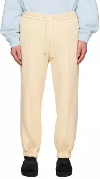 Бежевые брюки со стрингами Solid Homme