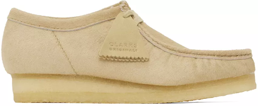 Бежевые дерби Валлаби Clarks Originals