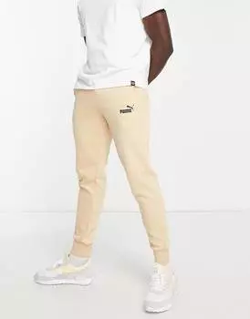 Бежевые джоггеры с небольшим логотипом Puma Essentials