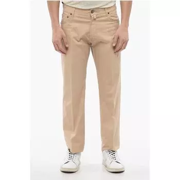 Бежевые хлопковые брюки Corneliani, Beige