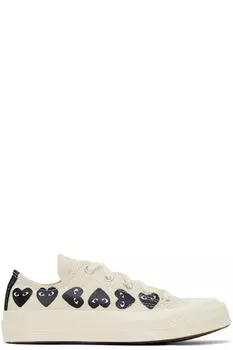 Бежевые кеды Converse Edition Chuck 70 Multi Heart COMME des GARONS PLAY