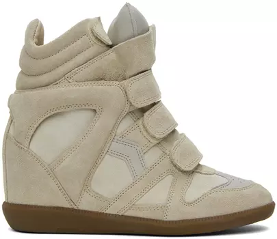 Бежевые кроссовки Beckett Isabel Marant