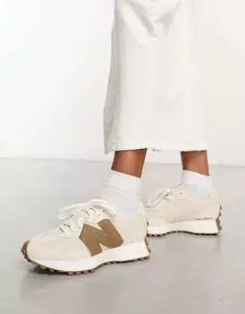 Кроссовки New Balance 327, светло-бежевый/коричневый