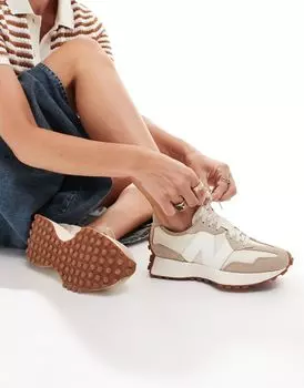 Бежевые кроссовки New Balance 327