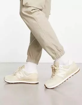 Бежевые кроссовки New Balance 574