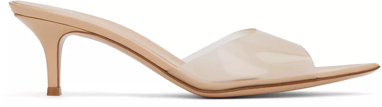 Бежевые мюли Elle 55 Gianvito Rossi