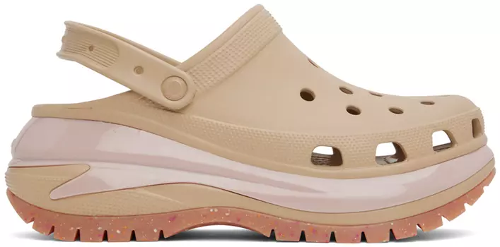 Бежевые сабо Mega Crush Crocs