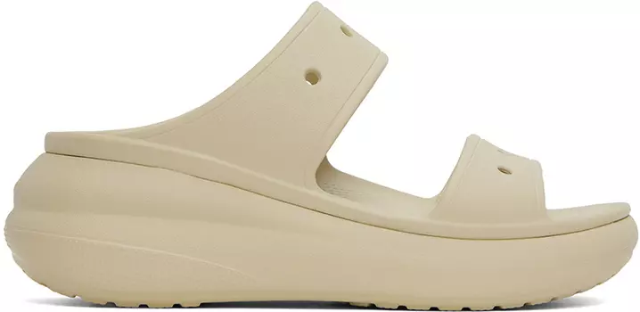 Бежевые сандалии Crush Crocs