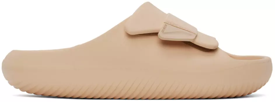 Бежевые шлепанцы Mellow Luxe Recovery Crocs