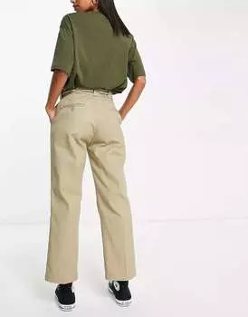Бежевые укороченные брюки Dickies Phoenix