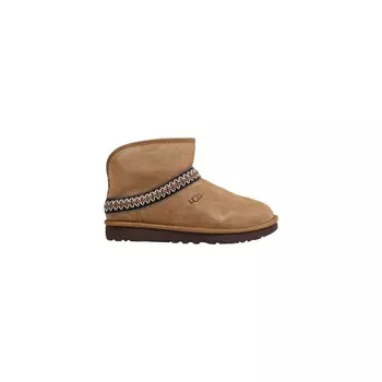 Бежевые замшевые ботинки UGG