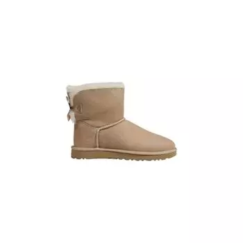 Бежевые замшевые ботинки UGG
