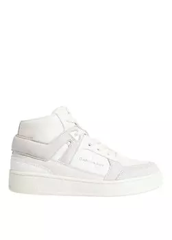 Бежевые женские кожаные кроссовки YW0YW013000GF Calvin Klein, бежевый