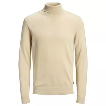 Бежевый хлопковый свитер Jack & Jones