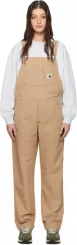 Бежевый комбинезон прямого кроя Carhartt Work In Progress