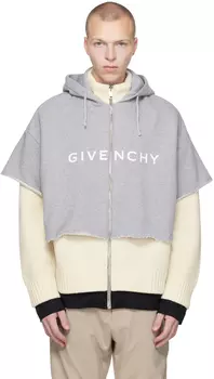 Бежевый многослойный худи Givenchy
