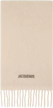 Бежевый шарф Les Classiques 'L'echarpe Moisson' JACQUEMUS, Multi beige