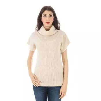 Бежевый шерстяной свитер Fred Perry