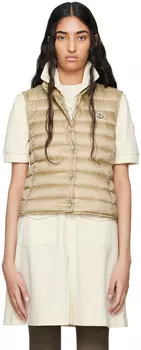 Бежевый жилет Liane Down Moncler