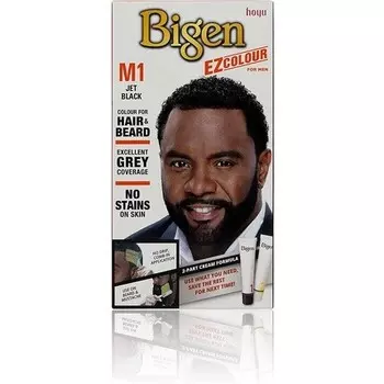 Bigen EZ Color для мужчин Перманентная краска для волос и бороды M1 Jet Black