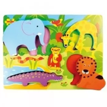 Bigjigs, головоломки Сафари