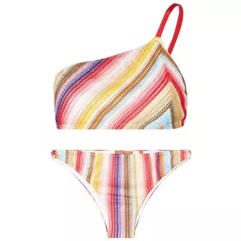 Бикини Missoni One Shoulder, мультиколор