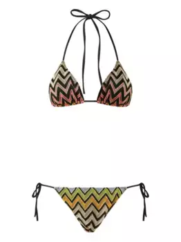 Бикини с узором Missoni, черный