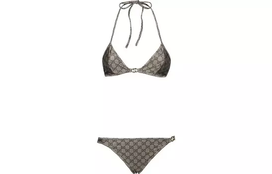 Бикини женские серые Gucci