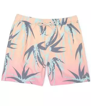 Биллабонг 17 Шорты Outseam Sundays Layback с тропическим принтом Billabong, мультиколор