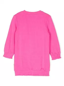Billieblush платье с длинными рукавами и пайетками, розовый