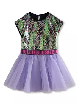 Billieblush платье с пайетками, фиолетовый