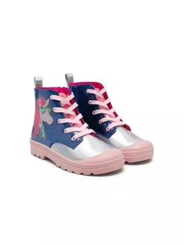 Billieblush сапоги со вставками, синий
